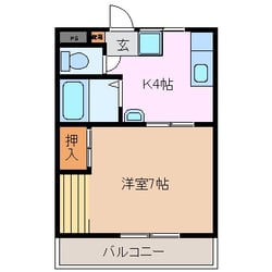 白塚駅 徒歩12分 2階の物件間取画像